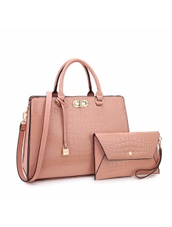 Women Medium Adorable Handbags and Purses Ladies Shoulder Bag Hobo Bag Top Handle Satchel Tote Work Bag with Wallet Wristlet