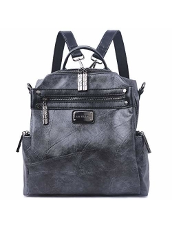 Mini Backpack Purse for Women - AB Earth Convertible Waterproof Rucksack Faux Leather Backpack for Ladies Shoulder Bags, H003