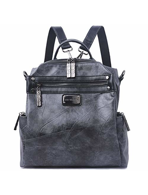 Mini Backpack Purse for Women - AB Earth Convertible Waterproof Rucksack Faux Leather Backpack for Ladies Shoulder Bags, H003