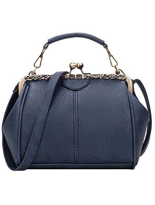 Donalworld Women Retro Hollow out PU Leather Handbag