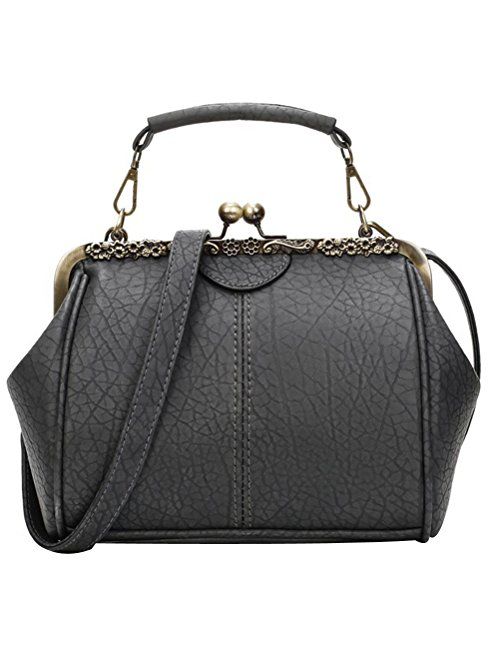 Donalworld Women Retro Hollow out PU Leather Handbag