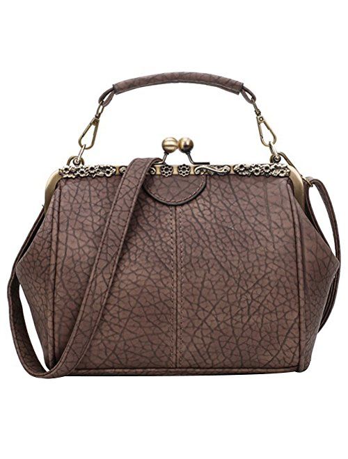 Donalworld Women Retro Hollow out PU Leather Handbag