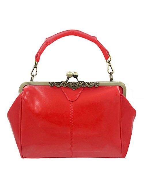 Donalworld Women Retro Hollow out PU Leather Handbag