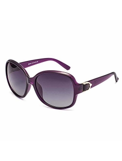 EFE Classic Oversized Polarized Sunglasses for Women Composite TR90 Frame UV 400 Protection Fashion Retro Eyewear