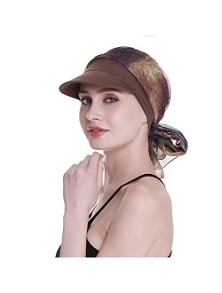 Newsboy Cap for Women Chemo Headwear with Scarfs Gifts Hair Loss Available All Year