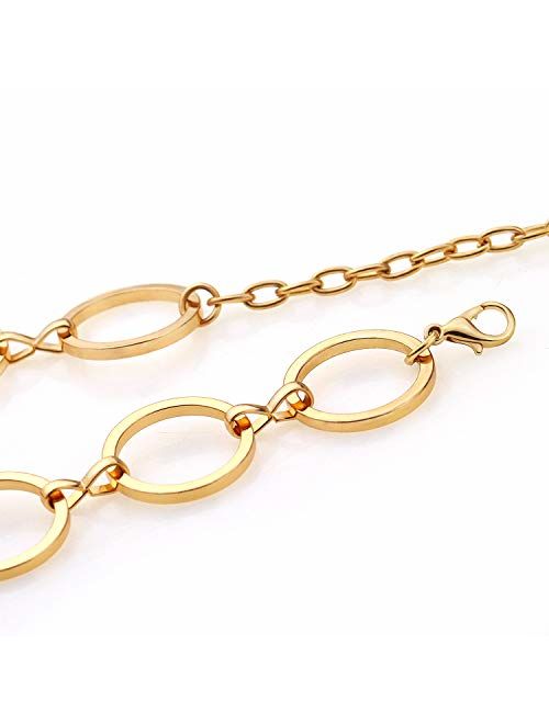 Suyi Choker Necklace - Simple Geometric Circle Choker Statement Clavicle Necklace for Women Girls Necklace Jewerly