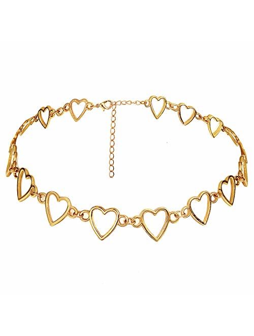 Suyi Choker Necklace - Simple Geometric Circle Choker Statement Clavicle Necklace for Women Girls Necklace Jewerly