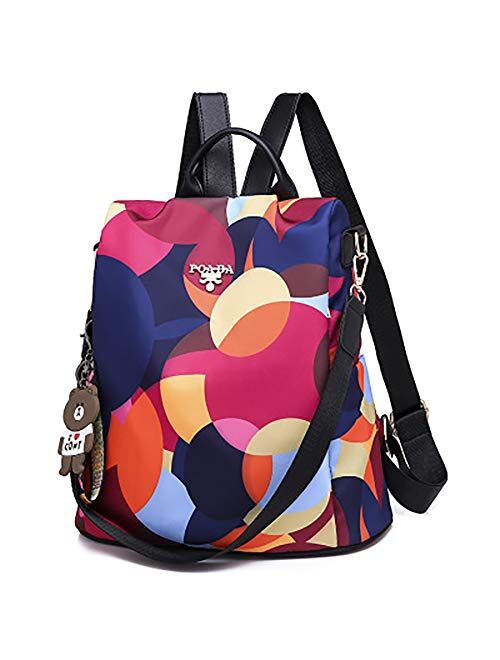 Women Backpack Purse Waterproof Anti-theft Daypack Lightweight School Shoulder Bag