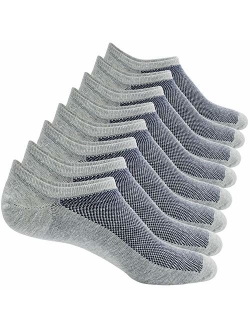 8 Pairs No Show Socks Women Low Cut Socks for Flats Non Slip Thin Liner Socks