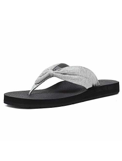 EQUICK Women's Flip Flops Arch Support Yago Mat Insole Sandal Casual Slipper Outdoor and Indoor