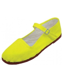 Shoes8teen Womens Cotton Mary Jane Shoes Ballerina Ballet Flats Shoes