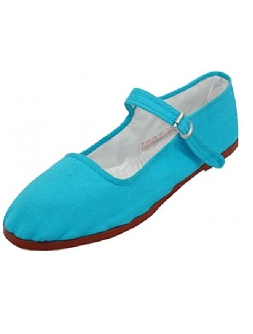 Shoes8teen Womens Cotton Mary Jane Shoes Ballerina Ballet Flats Shoes