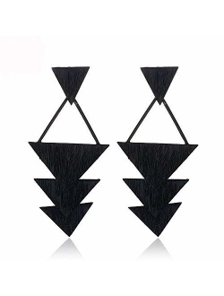 Statement Earrings for Women wood Boho Fashion