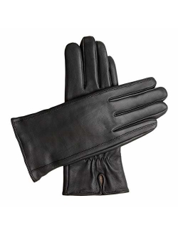 Downholme Classic Leather Cashmere Lined Gloves for Women