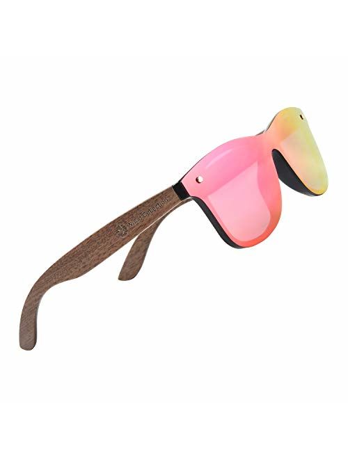 SKADINO Sunglasses For Men With Polarized Lens Handmade Bamboo Sunglasses For Men&Women