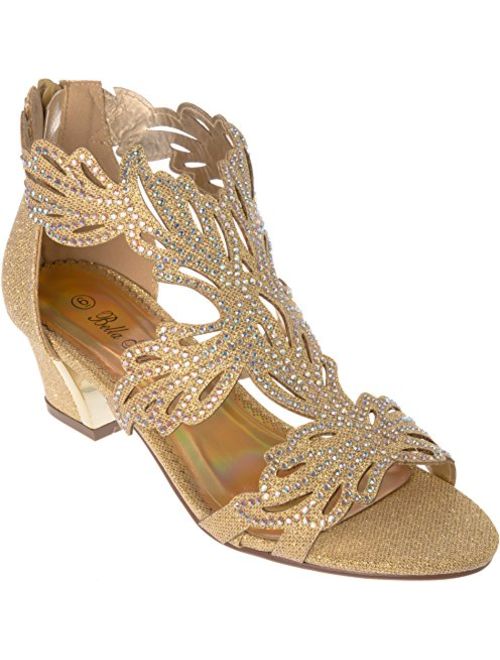 lime03 Women's Evening Sandal Rhinestone Dress-Shoes