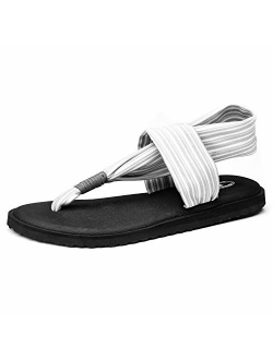 Ranberone Womens Yoga Sling Flip Flops Mat Thong Sandals Size 5-13