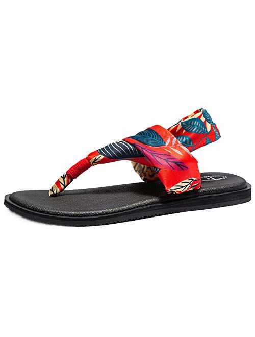 Ranberone Womens Yoga Sling Flip Flops Mat Thong Sandals Size 5-13