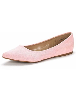 Sole Classic Fancy Women's Casual Pointed Toe Ballet Comfort Soft Slip On Flats Shoes