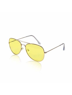 Sunny Pro Aviator Sunglasses Colored Tinted Lens Glasses Metal UV400 Protection