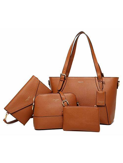 Tote Bag for Women Shoulder Bags Handbags Satchel Hobo 4pcs Purse Set