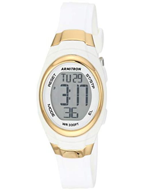 Armitron Sport Women's Digital Chronograph Resin Strap Watch, 45/7034