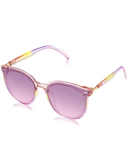 Classic Round Retro Plastic Frame Vintage Inspired Sunglasses BLOSSOM SJ2067