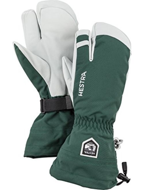 Hestra Army Leather Heli Ski Glove - Classic 3-Finger Snow Glove for Skiing and Mountaineering