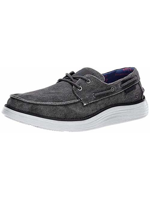 Skechers Men's Status 2.0-Lorano Moc Toe Canvas Deck Shoe Oxford