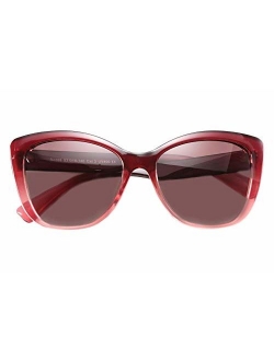 Polarized Vintage Sunglasses American Square Jackie O Cat Eye Sunglasses B2451