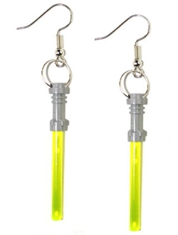 LEGO Lightsaber Earrings Star Wars Fun Jewelry