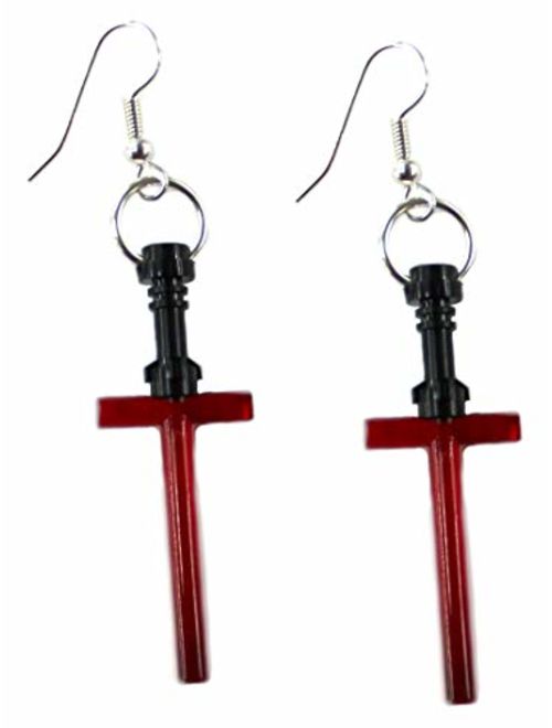 LEGO Lightsaber Earrings Star Wars Fun Jewelry