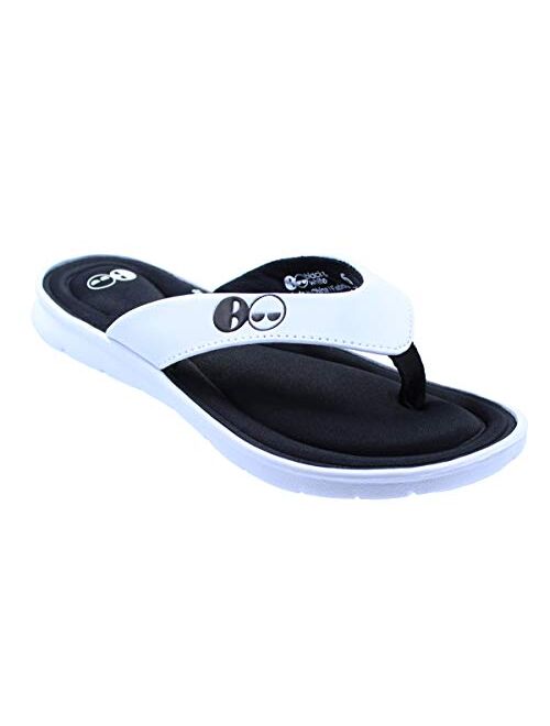 Womens Memory Foam Thong Flip Flop Sandal