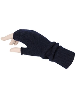 Women's Fingerless Mitts Pure Cashmere Made in Scotland