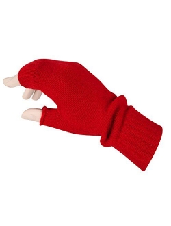 Women's Fingerless Mitts Pure Cashmere Made in Scotland