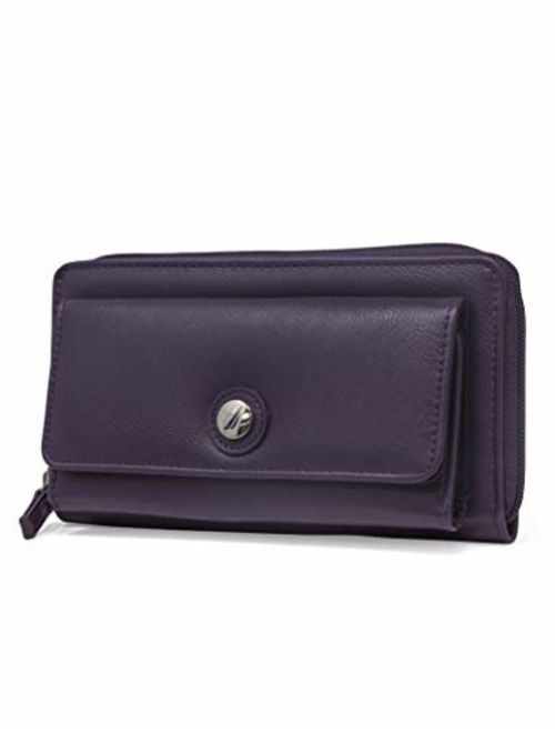 Nautica Bulk Cargo Womens RFID Wallet Clutch Zip Around Organizer