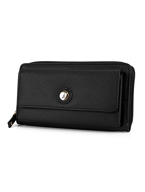 Nautica Bulk Cargo Womens RFID Wallet Clutch Zip Around Organizer