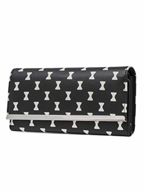 Mundi File Master Womens RFID Blocking Wallet Clutch Organizer With Change Pocket