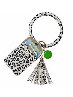 Takyu Keychain Bracelet, Wristlet Key Ring Bracelet with Card Holder for Women