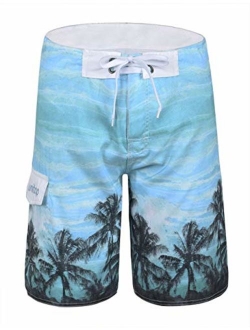 unitop Men's Board Shorts Summer Holiday Surf Trunks Quick Dry