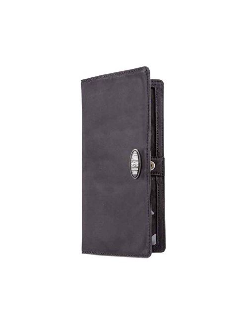 Big Skinny Women's Executive Bi-Fold Checkbook Slim Wallet, Holds Up to 40 Cards