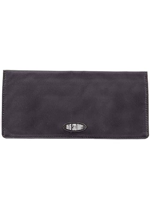 Big Skinny Women's Executive Bi-Fold Checkbook Slim Wallet, Holds Up to 40 Cards