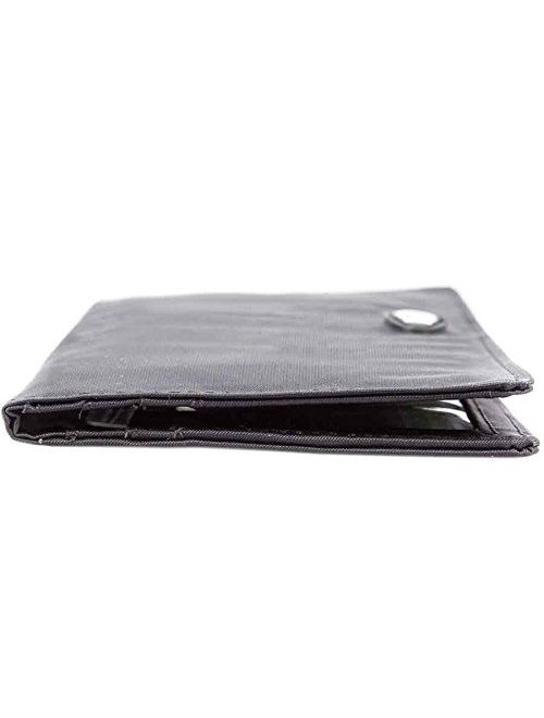 Big Skinny Women's Executive Bi-Fold Checkbook Slim Wallet, Holds Up to 40 Cards