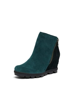 Full Grain Leather Joan of Arctic High Heel Wedge Boots