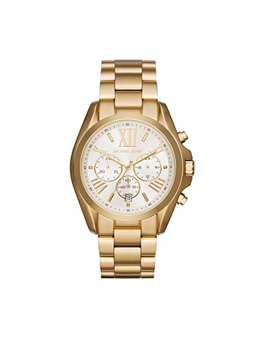 Michael Kors Women's MK5605 43MM Bradshaw Chronograph Watch