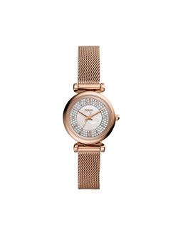 Women Mini Carlie Stainless Steel and Mesh Casual Quartz Watch