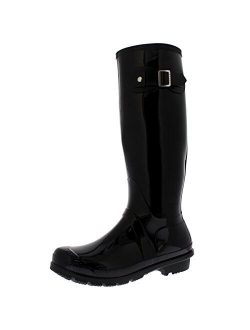 Womens Snow Tall Waterproof Rain Muck Dog Walking Buckle Wellington Boot