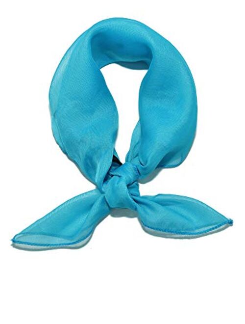 Sidecca Retro Classic Chiffon Square Neck Head Scarf