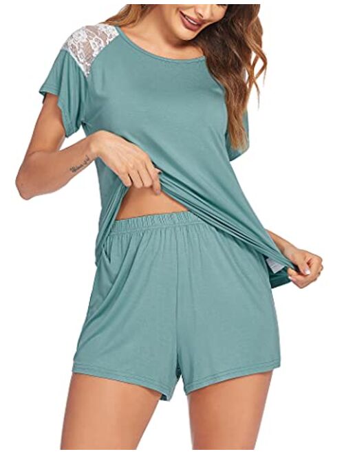 Avidlove Women's Pajama Set Short Sleeve Sleepwear Pjs Sets Ladies 2-Piece Nightwear(S-XXL)