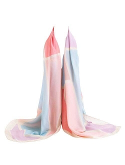 Bellonesc Silk Scarf 100% silk Long Lightweight Sunscreen Shawls for Women